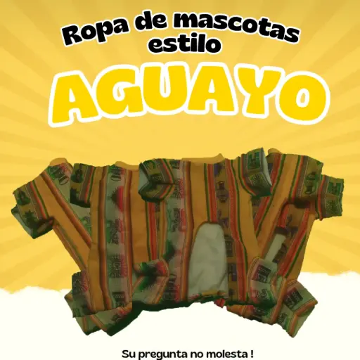 Ropa de mascota estilo Aguayo