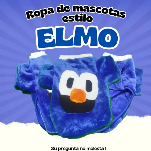 Ropa de mascota estilo Elmo