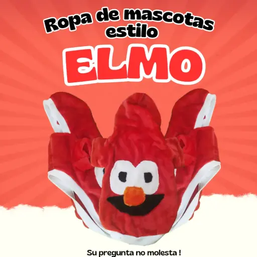 Ropa de mascota estilo Elmo