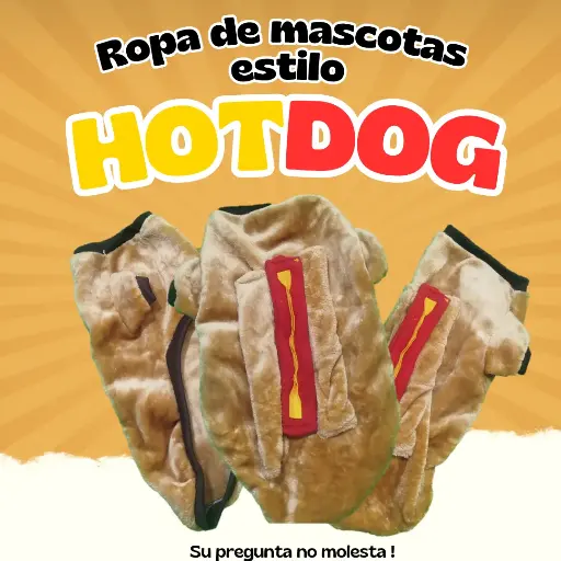 Ropa de mascota estilo HodDog